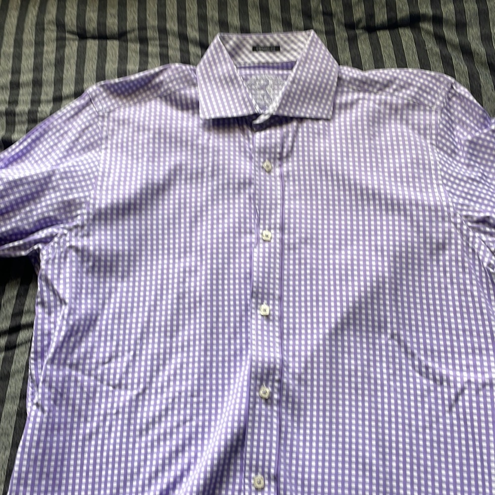 Mens Bugatchi long sleeve classic fit shirt